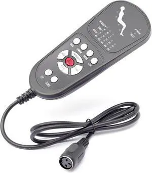 3 Pin Replacement Massage Function Remote Handset Controller for Recliner Lift Chair, Controls 1 Lifting Up/Down Motor 4 Sets of Vibration Motors 1 Heating Pad 3 Pin Replacement Massage Function Remote Handset Controller for Recliner Lift Chair, Controls 1 Lifting Up/Down Motor 4 Sets of Vibration Motors 1 Heating Pad