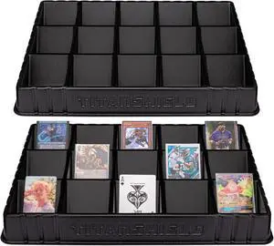 Stackable Heavy Duty Card Sorting Tray | Compatible with Pokemon, Baseball, Magic The Gathering MTG, TCG Trading Cards | (Two Trays) Stackable Heavy Duty Card Sorting Tray | Compatible with Pokemon, Baseball, Magic The Gathering MTG, TCG Trading Cards | (Two Trays)