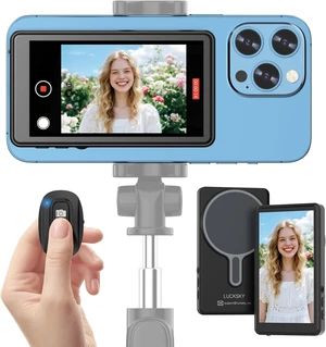 Vlog Selfie Monitor Screen iPhone, Screen Mirroring with Remote Control Vlog Selfie Monitor Screen iPhone, Screen Mirroring with Remote Control