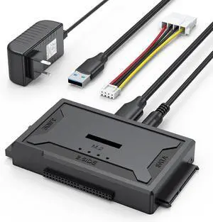 Hard Drive Reader 4-in-1, M.2 SATA IDE to USB Dock Ultra Data Retrieval Kit | 10Gbps NVME Docking Station, with 12V/2A Power Adapter for Internal M.2 2.5" 3.5" PATA HDD SSD Blu-ray Drive Computer Hard Drive Reader 4-in-1, M.2 SATA IDE to USB Dock Ultra Data Retrieval Kit | 10Gbps NVME Docking Station, with 12V/2A Power Adapter for Internal M.2 2.5" 3.5" PATA HDD SSD Blu-ray Drive Computer