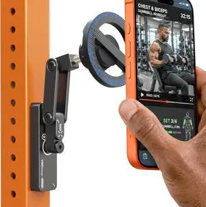 Magnetic Golf Cart Phone Mount, Gym Metal Phone Holder with 4 Adjustable Joints, 90Ib Strong Magnet Power, 360° Rotation with Tube Clamp for Golf Cart, Gym, WorkShop's Iron Metal Surface- Black Magnetic Golf Cart Phone Mount, Gym Metal Phone Holder with 4 Adjustable Joints, 90Ib Strong Magnet Power, 360° Rotation with Tube Clamp for Golf Cart, Gym, WorkShop's Iron Metal Surface- Black