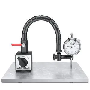 Dial Indicator 0-1'' with Magnetic Base Includes Flex Arm (White) | Dial Indicator Tools Set for Alignment, 0.001" Accuracy with Magnetic Base 176lbs (80kg) Max Pull for 3D Printer, Lathe, CNC Dial Indicator 0-1'' with Magnetic Base Includes Flex Arm (White) | Dial Indicator Tools Set for Alignment, 0.001" Accuracy with Magnetic Base 176lbs (80kg) Max Pull for 3D Printer, Lathe, CNC