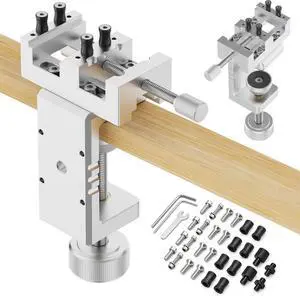 Mini Drill Press Vise & C-Clamp Desk Mount, Precision Aluminum Alloy Mini Vise with 0-1.85" Clamping Range, Universal Workbench Clamp for Woodworking, Jewelry Making, Precision Repair, DIY Mini Drill Press Vise & C-Clamp Desk Mount, Precision Aluminum Alloy Mini Vise with 0-1.85" Clamping Range, Universal Workbench Clamp for Woodworking, Jewelry Making, Precision Repair, DIY