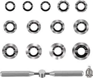 Watch Repair Tool, 5537 Watch Case Back Opener Tools for Rolex Tudor | Watch Back Remover Tool with 13 Dies Fit Watch Repair Tool, 5537 Watch Case Back Opener Tools for Rolex Tudor | Watch Back Remover Tool with 13 Dies Fit