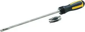 12218 18-Inch Extra Long High-Torque Ratcheting Bit Driver, Ratcheting Screwdriver Set Includes (10) Bits and Magnetic Bit Holder, Stainless Steel Shaft & S2 Steel Bits 12218 18-Inch Extra Long High-Torque Ratcheting Bit Driver, Ratcheting Screwdriver Set Includes (10) Bits and Magnetic Bit Holder, Stainless Steel Shaft & S2 Steel Bits