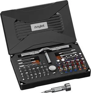 74-in-1 Magnetic Ratchet Screwdriver Set with S2 Steel Bits | T Handle Allen Wrench Set, Storage case, detachable design. Ideal for electronics, furniture, bicycle, watch, DIY. 74-in-1 Magnetic Ratchet Screwdriver Set with S2 Steel Bits | T Handle Allen Wrench Set, Storage case, detachable design. Ideal for electronics, furniture, bicycle, watch, DIY.