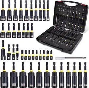 43PCS Impact Driver Nut Set, Magnetic & Deep, Metric/SAE, with Bits | Magnetic Deep Nut Drivers, Wing Nut Driver, 1/4 Quick Change, Phillips/Torx/Hex Bits with Extension for Auto & Home Repair 43PCS Impact Driver Nut Set, Magnetic & Deep, Metric/SAE, with Bits | Magnetic Deep Nut Drivers, Wing Nut Driver, 1/4 Quick Change, Phillips/Torx/Hex Bits with Extension for Auto & Home Repair