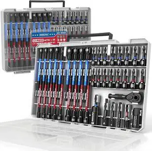41-Piece Premium 1/4" Drive Magnetic Impact Nut Driver Set Metric & SAE Standard & Deep with Socket Adapters, 2-in-1 Ratchet Wrench, Wing Nut Driver, Universal Sockets, Quick Release Bit Holder 41-Piece Premium 1/4" Drive Magnetic Impact Nut Driver Set Metric & SAE Standard & Deep with Socket Adapters, 2-in-1 Ratchet Wrench, Wing Nut Driver, Universal Sockets, Quick Release Bit Holder