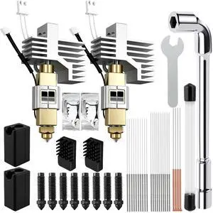 2Pack Hotend Kit for Elegoo Centauri Carbon, Upgrade 3D Printer Extruder Hot End with 0.2/0.4/0.6mm Hardened Steel Nozzle Replacement Print Head Heat Sink Hotend for Elegoo Centauri Carbon 3D Printer 2Pack Hotend Kit for Elegoo Centauri Carbon, Upgrade 3D Printer Extruder Hot End with 0.2/0.4/0.6mm Hardened Steel Nozzle Replacement Print Head Heat Sink Hotend for Elegoo Centauri Carbon 3D Printer