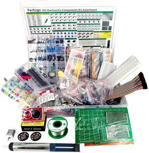 2300PCS XXXXL Complete Set DIY Electronics Component Assortment Box Kit,ICPCB,Breadboard,Jumper,Magnifying Glass,Resistors,LED,Triode,Potentiometer,Speakers 2300PCS XXXXL Complete Set DIY Electronics Component Assortment Box Kit,ICPCB,Breadboard,Jumper,Magnifying Glass,Resistors,LED,Triode,Potentiometer,Speakers