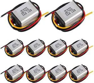 10PCS DC-DC Buck Power Converter Module, Adjustable Voltage Regulator 8-22V to 3-15V 5V 12V 3A Buck Converter for Car Auto Vehicle Motor 10PCS DC-DC Buck Power Converter Module, Adjustable Voltage Regulator 8-22V to 3-15V 5V 12V 3A Buck Converter for Car Auto Vehicle Motor