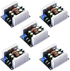 Adjustable Voltage Regulator Buck Converter CC CV Step Down Module DC 6-40V to DC 1.2-36V 20A 300W Power Module Charging Drive with Short Circuit Protection 5PCS Adjustable Voltage Regulator Buck Converter CC CV Step Down Module DC 6-40V to DC 1.2-36V 20A 300W Power Module Charging Drive with Short Circuit Protection 5PCS