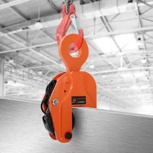 2 Tons Vertical Plate Lifting Clamp, Non-Rotating Ring | 4400 lbs Sheet Metal Lifting Rigging Clamp, Metal Steel Plates Lifter, Heavy Duty Orange Transporting Gripper 2 Tons Vertical Plate Lifting Clamp, Non-Rotating Ring | 4400 lbs Sheet Metal Lifting Rigging Clamp, Metal Steel Plates Lifter, Heavy Duty Orange Transporting Gripper