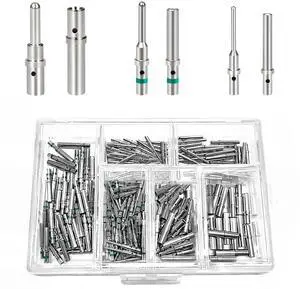 200PCS Deutsch Connector Pins and Sockets Solid Contact Kit Barrel Style Contacts Size 12 16 20 Male Female Terminals DT Series Pin for Connectors Kit Crimp Solid Terminal for DT, DTP, DTM 200PCS Deutsch Connector Pins and Sockets Solid Contact Kit Barrel Style Contacts Size 12 16 20 Male Female Terminals DT Series Pin for Connectors Kit Crimp Solid Terminal for DT, DTP, DTM