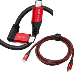 USB C to C Cable 100W with Emarker 10ft + 4ft USB C to C Cable 100W with Emarker 10ft + 4ft