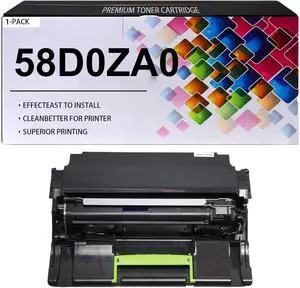 58D0ZA0 Imaging Drum Unit with Chip Replacement for Lexmark 58D0ZA0, for LaserJet Lexmark MS725 MS821 MS822 MS823 MS825 MS826 MX721 MX722 MX725 MX822 MX826 Printer, (1 Black, 150000 Pages) 58D0ZA0 Imaging Drum Unit with Chip Replacement for Lexmark 58D0ZA0, for LaserJet Lexmark MS725 MS821 MS822 MS823 MS825 MS826 MX721 MX722 MX725 MX822 MX826 Printer, (1 Black, 150000 Pages)