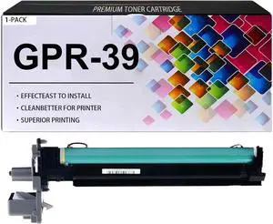 GPR-39 Imaging Drum Unit with Chip Replacement for Canon 2773B004, for LaserJet Canon Imagerunner 1730 1730iF 1740 1740iF 1750 1750iF Printer, (1 Black, 87000 Pages) GPR-39 Imaging Drum Unit with Chip Replacement for Canon 2773B004, for LaserJet Canon Imagerunner 1730 1730iF 1740 1740iF 1750 1750iF Printer, (1 Black, 87000 Pages)