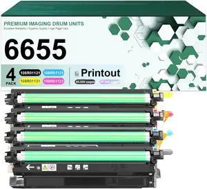 6655 Imaging Drum Unit Compatible for Xerox 108R01121 Drum Kits 4 Pack High Yield Fit for Xerox WorkCentre 6655 6655i Printers 6655 Imaging Drum Unit Compatible for Xerox 108R01121 Drum Kits 4 Pack High Yield Fit for Xerox WorkCentre 6655 6655i Printers