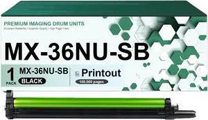 MX-36NU Black Imaging Drum Unit Compatible for Sharp MX-36NU-SB Drum Kits High Yield Fit for Sharp MX-2310U MX-2615N MX-2616N MX-3115N MX-3116N Printers,1 Pack MX-36NU Black Imaging Drum Unit Compatible for Sharp MX-36NU-SB Drum Kits High Yield Fit for Sharp MX-2310U MX-2615N MX-2616N MX-3115N MX-3116N Printers,1 Pack