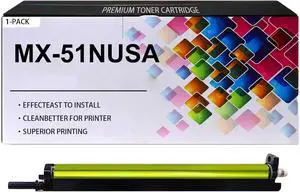 MX-51NUSA Imaging Drum Unit with Chip Replacement for Sharp MX-51NUSA, for LaserJet Sharp MX-4110 4111 4112 4140 4141 5110 5111 5112 5140 5141 Printer, (1 Black, 200000 Pages) MX-51NUSA Imaging Drum Unit with Chip Replacement for Sharp MX-51NUSA, for LaserJet Sharp MX-4110 4111 4112 4140 4141 5110 5111 5112 5140 5141 Printer, (1 Black, 200000 Pages)