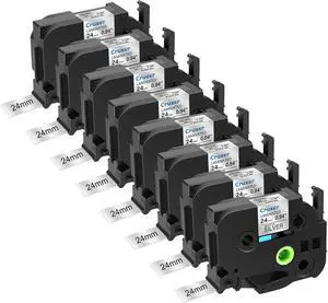 Cruxer 8 Pack Replacement for P-Touch TZe-M951 TZM951 TZeM951 24mm 0.94" Black Text on Silver Matte Tape Compatible with ptouch PT-D600 D600VP P700 P750W P900W PTP710BT PT-9600 H500LI Label Maker Cruxer 8 Pack Replacement for P-Touch TZe-M951 TZM951 TZeM951 24mm 0.94" Black Text on Silver Matte Tape Compatible with ptouch PT-D600 D600VP P700 P750W P900W PTP710BT PT-9600 H500LI Label Maker