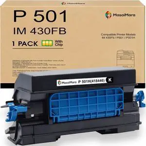 MasaiMara P501H P 501H IM 430Fb 418446 High Capacity Compatible Toner Cartridges Replacement for Ricoh IM 430Fb P501 P501H Printer (Black, 1-Pack) MasaiMara P501H P 501H IM 430Fb 418446 High Capacity Compatible Toner Cartridges Replacement for Ricoh IM 430Fb P501 P501H Printer (Black, 1-Pack)