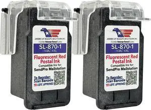 PB SL-870-1 (2-Pack) Fluorescent Red Ink Cartridge, XXL (16ML) PB SL-870-1 (2-Pack) Fluorescent Red Ink Cartridge, XXL (16ML)