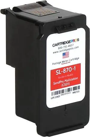 Red Ink Cartridge SL-870-1 Replacement for New SendPro Mailstation (CSD1) Postage Machines. Red Ink Cartridge SL-870-1 Replacement for New SendPro Mailstation (CSD1) Postage Machines.