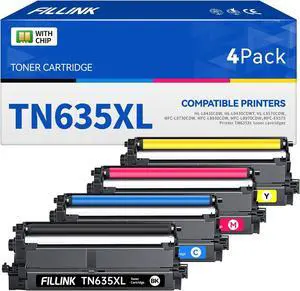 TN635 TN635XL Toner TN-635 High Yield Toner Cartridge Compatible for HL-L8430CDW HL-L8430CDWT HL-L8570CDW MFC-L8730CDW MFC-L8930CDW MFC-L8970CDW EX575 Printer-4 PK TN635 TN635XL Toner TN-635 High Yield Toner Cartridge Compatible for HL-L8430CDW HL-L8430CDWT HL-L8570CDW MFC-L8730CDW MFC-L8930CDW MFC-L8970CDW EX575 Printer-4 PK