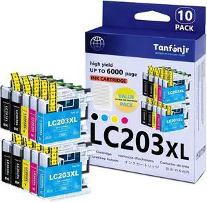 LC203XL High Yield Ink Cartridges Combo Pack 10-Pack (4BK/2C/2M/2Y) Replacement for Brother MFC-J480DW MFC-J880DW MFC-J4420DW MFC-J680DW MFC-J885DW Printer Ink LC203XL High Yield Ink Cartridges Combo Pack 10-Pack (4BK/2C/2M/2Y) Replacement for Brother MFC-J480DW MFC-J880DW MFC-J4420DW MFC-J680DW MFC-J885DW Printer Ink