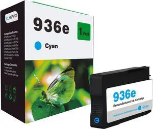 936e Cyan Ink Cartridge Replacement for HP 936e 936 Cyan Ink Cartridges Work for HP OfficeJet Pro 9125e 9130e 9132e 9134e 9135e 9130e 9120e Series, Wide Format 9730e Printers (1 Cyan) 936e Cyan Ink Cartridge Replacement for HP 936e 936 Cyan Ink Cartridges Work for HP OfficeJet Pro 9125e 9130e 9132e 9134e 9135e 9130e 9120e Series, Wide Format 9730e Printers (1 Cyan)