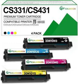 CS331 Toner Cartridge Replacement for Lexmark CS331dw Toner Cartridge for Lexmark CS431dw CS331dw CX331adwe CX431adw Printer, for 20N10K0 20N10C0 20N10M0 20N10Y0 Toner ,KCMY CS331 Toner Cartridge Replacement for Lexmark CS331dw Toner Cartridge for Lexmark CS431dw CS331dw CX331adwe CX431adw Printer, for 20N10K0 20N10C0 20N10M0 20N10Y0 Toner ,KCMY
