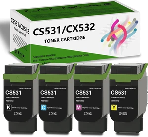 CS531 CX532 Toner Cartridges 75M10K0 75M10C0 75M10M0 75M10Y0 CS531 CX532 Toner Cartridges 75M10K0 75M10C0 75M10M0 75M10Y0