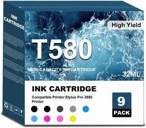 High Capacity T580 Ink Cartridges High Capacity T580 Ink Cartridges