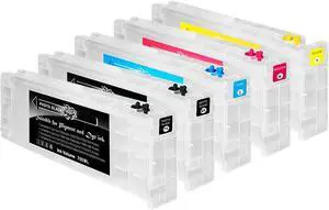 T6941-T6945 T694 700ml Refillable Ink Cartridges (with Disposable chip) Compatible with SureColor T3000 T3270 T5000 T5270 T7000 T7270 Printers T6941-T6945 T694 700ml Refillable Ink Cartridges (with Disposable chip) Compatible with SureColor T3000 T3270 T5000 T5270 T7000 T7270 Printers