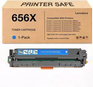 656X Cyan Toner Cartridge Replacement for HP 656A 656X CF461X CF461A Cartridge Compatible for HP Color LaserJet Enterprise M652n M653dn M652dn M653x Printers (1 Cyan) 656X Cyan Toner Cartridge Replacement for HP 656A 656X CF461X CF461A Cartridge Compatible for HP Color LaserJet Enterprise M652n M653dn M652dn M653x Printers (1 Cyan)