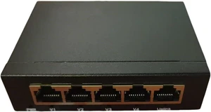5 Port Gigabit Ethernet Switch, 1000Mbps High-Speed Network Hub, Plug and Play LAN Splitter, Desktop and Wall-Mountable, Metal Casing, Fanless Design 5 Port Gigabit Ethernet Switch, 1000Mbps High-Speed Network Hub, Plug and Play LAN Splitter, Desktop and Wall-Mountable, Metal Casing, Fanless Design