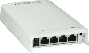 RUCKUS H550 Wi-Fi 6 Wall-Plate Access Point and Switch, Dual-Band 802.11ax 2x2:2 MU-MIMO, Up to 1774 Mbps, 512 Clients, 1GbE PoE Uplink + 4X 1GbE (48V Passive PoE Out), BLE/Zigbee, USB, 901-H550-US02