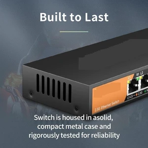 5-Port Multi-Gigabit 2.5Gbps Plug and Play Network Ethernet 2.5G Switch