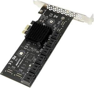 PCIe Controller PCI Express 3.0 SSD Adapter PCIe x1 6Gbps SATA3 Controller 12 Ports Expansion Card for Desktop PCIe Controller PCI Express 3.0 SSD Adapter PCIe x1 6Gbps SATA3 Controller 12 Ports Expansion Card for Desktop