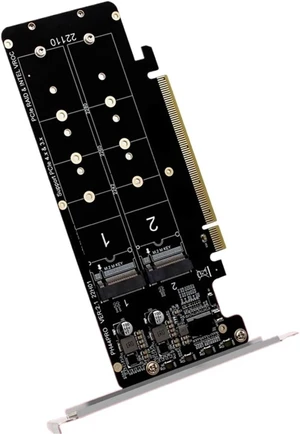 Adapter M Key NVME PCI-E Split Card 32Gbps PCI Express 4.0 X16 to 4 Port NVME Card Support M.2 NVME SSD 2230 2242 2260 2280 Adapter M Key NVME PCI-E Split Card 32Gbps PCI Express 4.0 X16 to 4 Port NVME Card Support M.2 NVME SSD 2230 2242 2260 2280