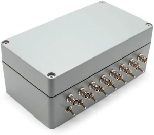 16Port BNC RF Shielding Enclosure Box, DieCast Aluminum 16Port BNC RF Shielding Enclosure Box, DieCast Aluminum