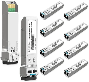 10GBASE-LR SFP+ Optical Transceiver Module Compatible with Cisco SFP-10G-LR SFP-10G-LR-S SFP-10G-LR-X 10G SFP+ LR 1310nm 10km DDM Duplex LC SMF 10 Pack 10GBASE-LR SFP+ Optical Transceiver Module Compatible with Cisco SFP-10G-LR SFP-10G-LR-S SFP-10G-LR-X 10G SFP+ LR 1310nm 10km DDM Duplex LC SMF 10 Pack