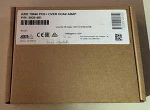 AXIS Communications 5026-401 AXIS Communications T8640 Ethernet Over Coax Adapter PoE+ AXIS Communications 5026-401 AXIS Communications T8640 Ethernet Over Coax Adapter PoE+
