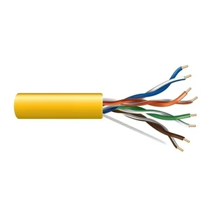 63601102 23/4-Pair Cat 6 Unshielded (U/) Networking Cable, Riser, CMR, 1000' (304.8 m) Pull Box, Yellow
