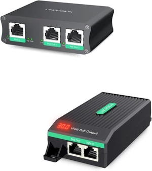 LINOVISION 30W PoE+ Injector with LED Screen to Indicate Power Output and Industrial 2 Ports Gigabit PoE Extender LINOVISION 30W PoE+ Injector with LED Screen to Indicate Power Output and Industrial 2 Ports Gigabit PoE Extender