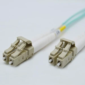FCD 45M OM4 LC LC Fiber Optic Cable, 45 Meter, Plenum 100Gb Duplex 50/125