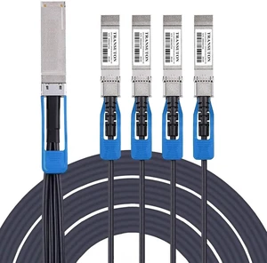 100G QSFP28 Breakout DAC Cable, 3-Meter(9.9ft) 100G QSFP28 Breakout DAC Cable, 3-Meter(9.9ft)