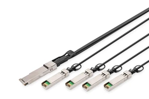 DIGITUS Direct Attach Copper, 1x QSFP+ 40G to 4X SFP+, 1m