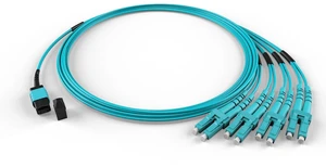 FCD - 20M OM4 MTP LCx12 Multi-Fiber Breakout Cable, 20 Meter, 100G Plenum
